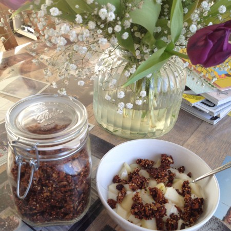 zelfgemaakte granola